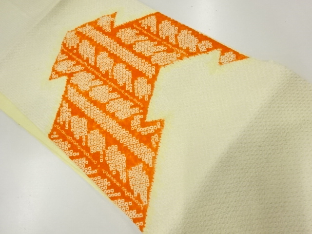 アンティーク　絞り抽象模様名古屋帯